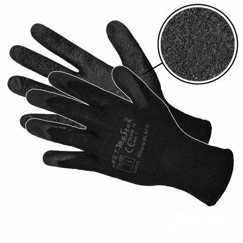 Рукавички з латексним покриттям RWGRIP Black Artmaster 11 102 фото